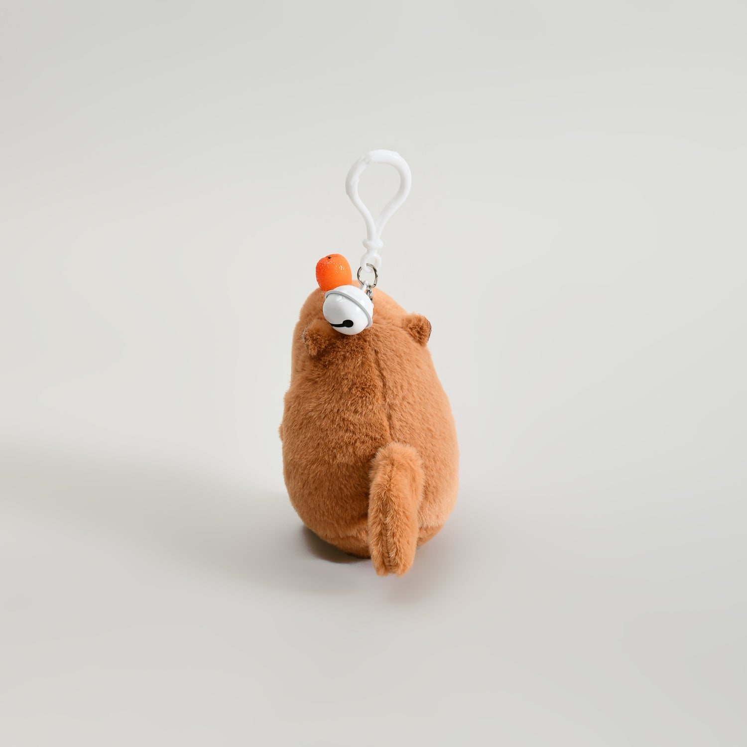 Adorable Capybara Wagging Tail Keychain- Brown