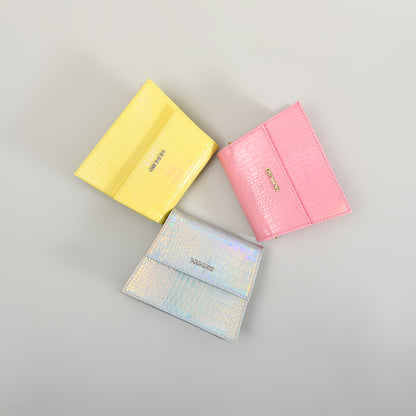 MUMUSO Glossy Croc Mini Sling Bags- Yellow, Pink, Silver