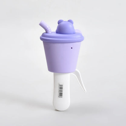 MUMUSO Bear Breeze Mini Handheld Fan- Brown and Purple- Perfect for Return Gifts!