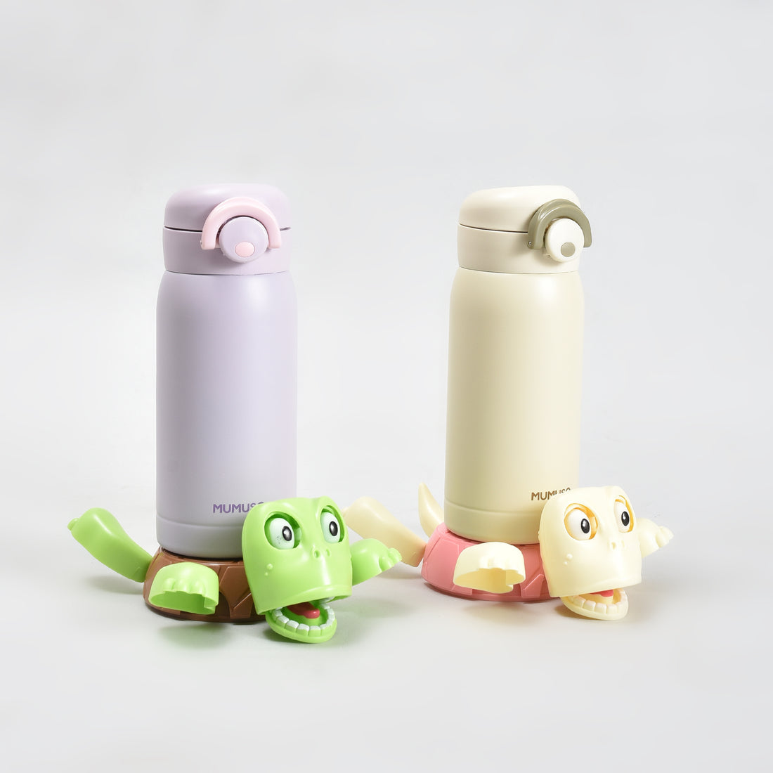 Mumuso Ultra cute Turtle-Shaped Coaster — Pink &amp; Green