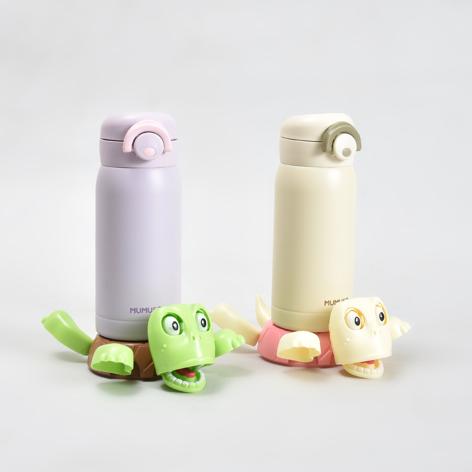 Mumuso Ultra cute Turtle-Shaped Coaster — Pink &amp; Green