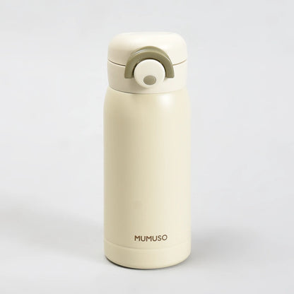Mumuso Macaron Flip-Top Water Bottle - Purple and Yellow/ 350ml