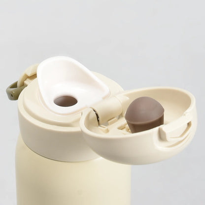Mumuso Macaron Flip-Top Water Bottle - Purple and Yellow/ 350ml