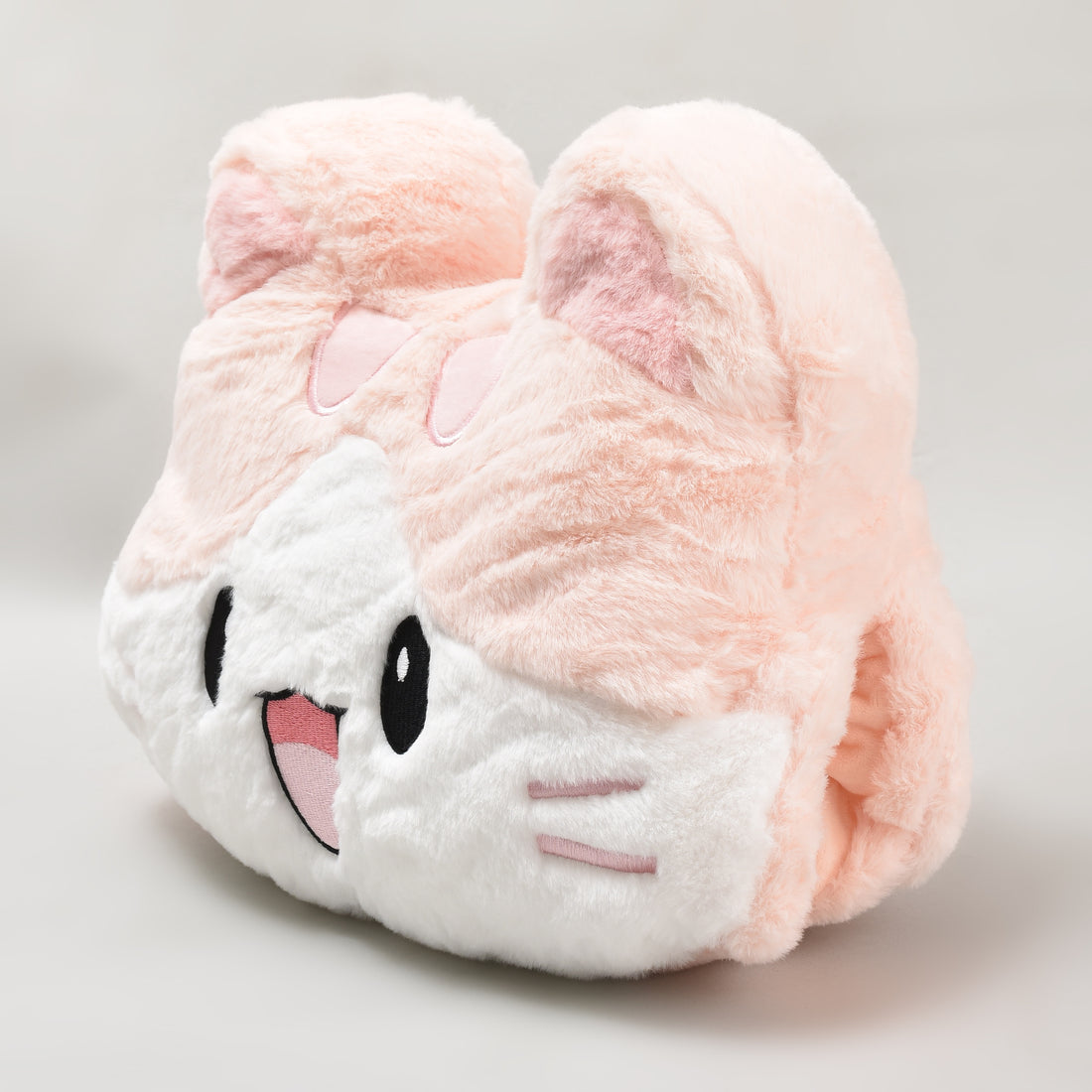 Cute Animal Hand Warmer Pillow/Plush Pillow Joyful Cat - Pink
