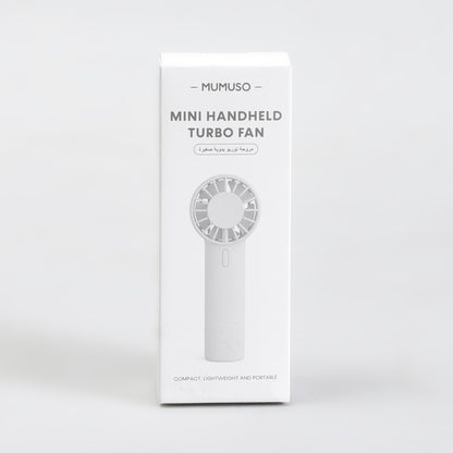 Mumuso Three Speed Airflow Mini Handheld/Mini Turbo Fan — Pink