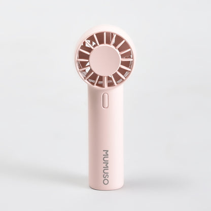 Mumuso Three Speed Airflow Mini Handheld/Mini Turbo Fan — Pink
