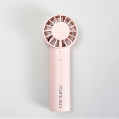 Mumuso Three Speed Airflow Mini Handheld/Mini Turbo Fan — Pink