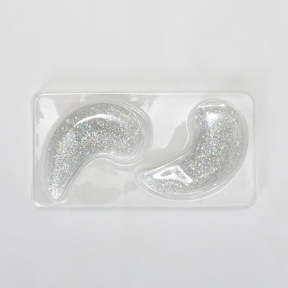 Mumuso Hot/Cold Compress Gel Under Eye Patches — Silver (1 Pair)