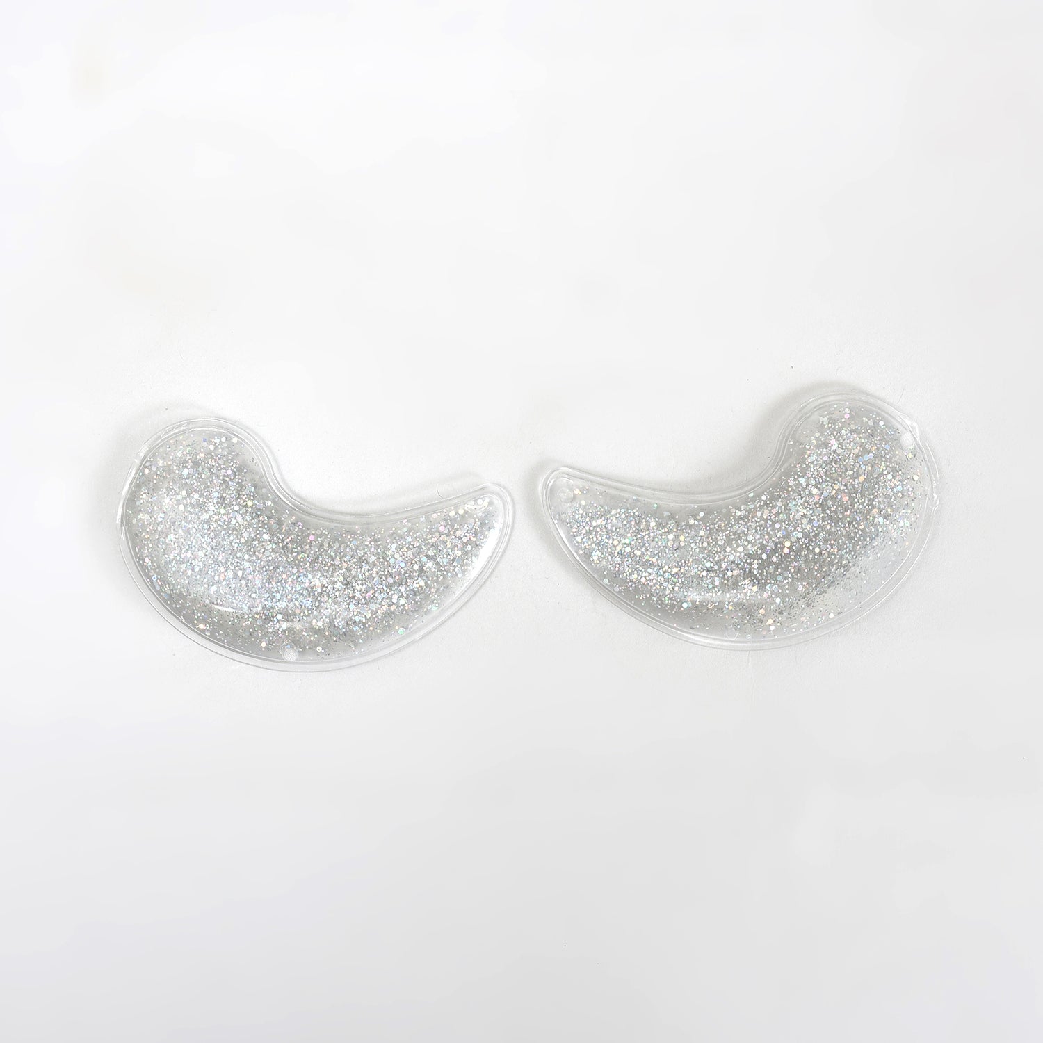 Mumuso Hot/Cold Compress Gel Under Eye Patches — Silver (1 Pair)