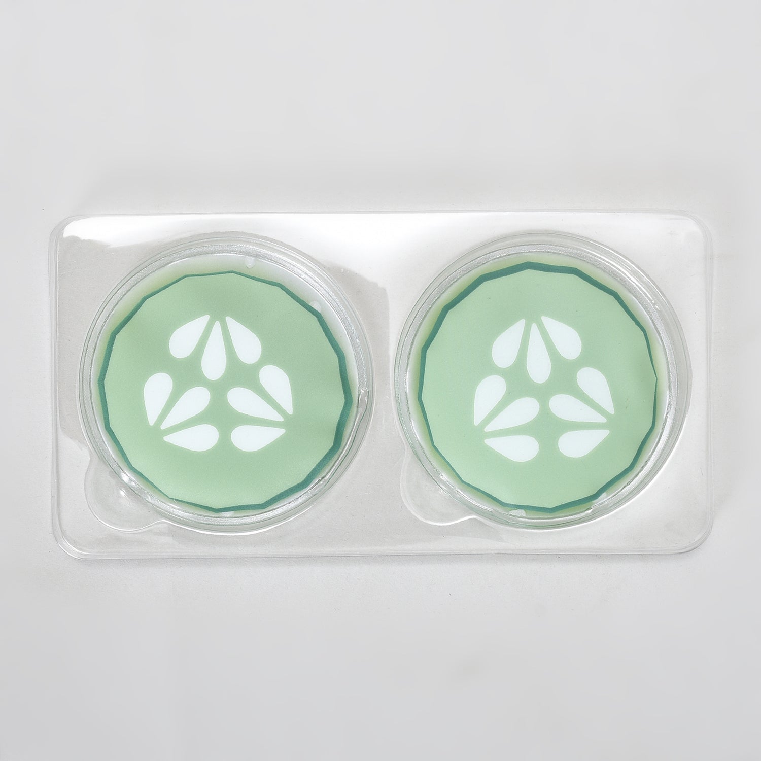 Hot/Cold Compress Gel Eye Pads — Cucumber (1 Pair)