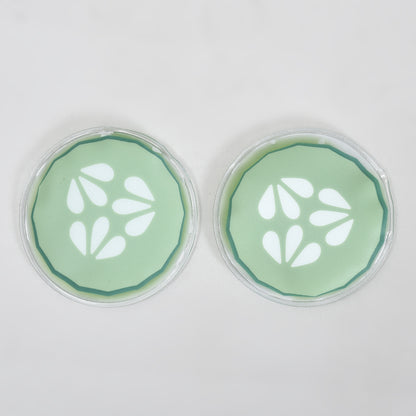 Hot/Cold Compress Gel Eye Pads — Cucumber (1 Pair)