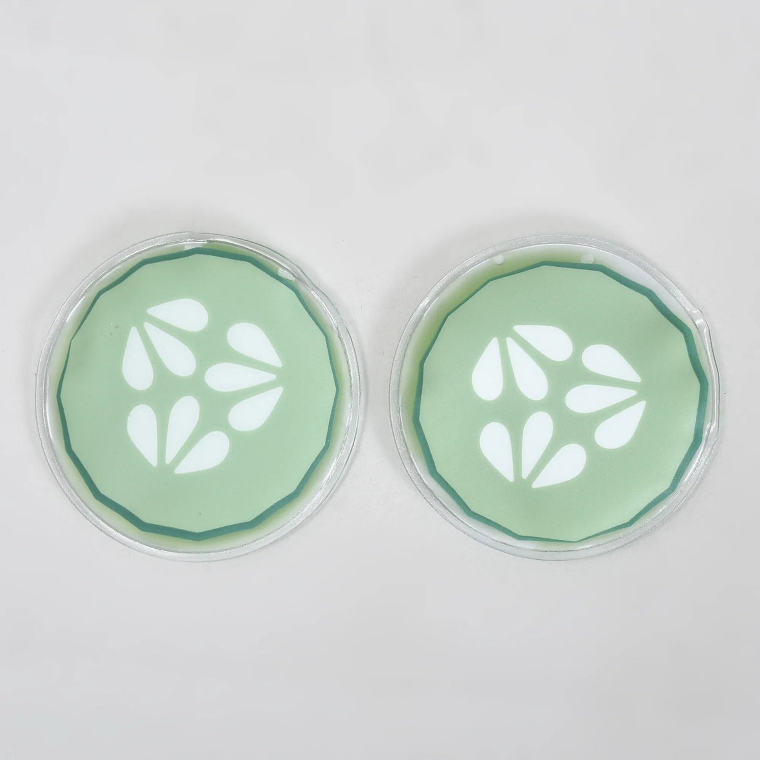 Hot/Cold Compress Gel Eye Pads — Cucumber (1 Pair)