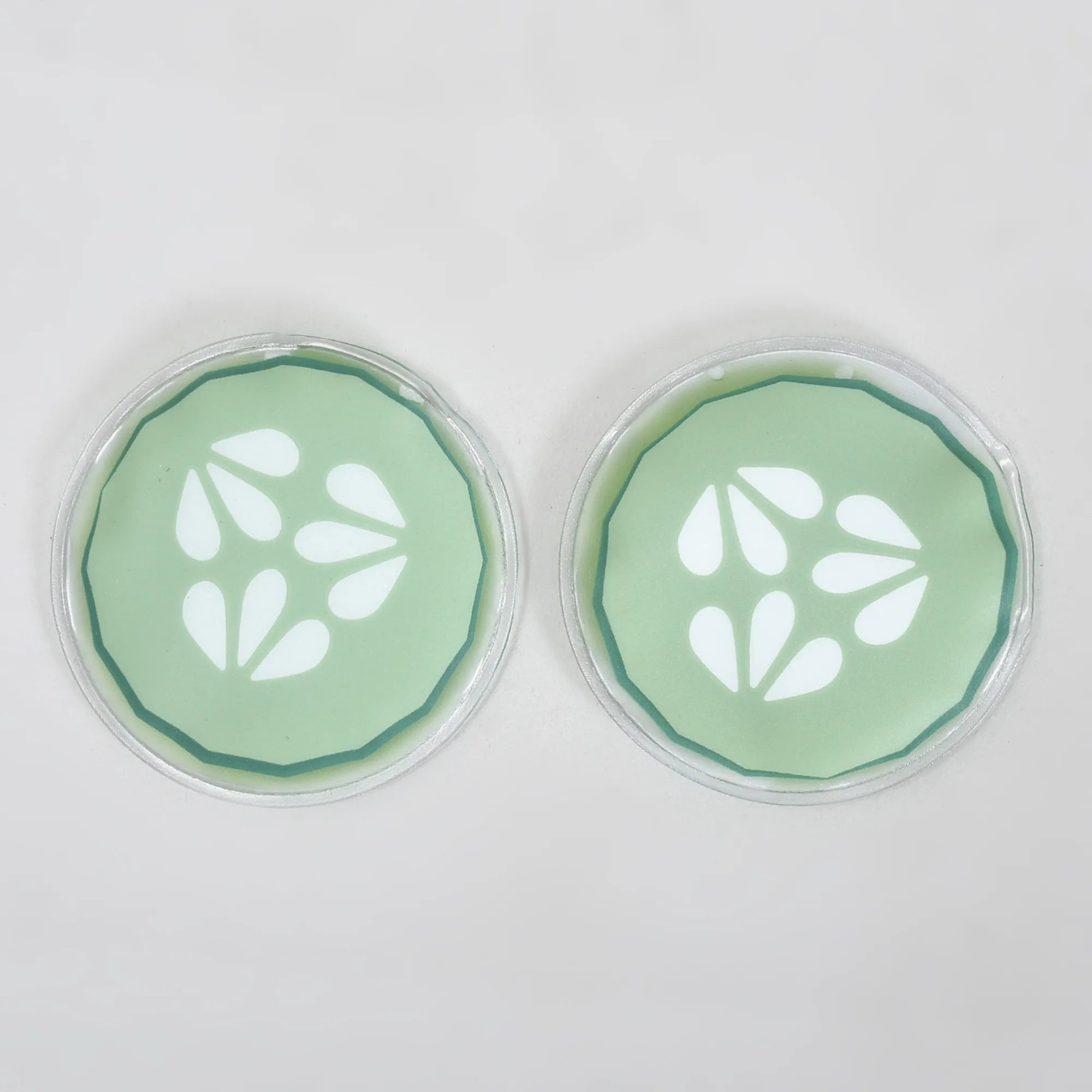 Hot/Cold Compress Gel Eye Pads — Cucumber (1 Pair)