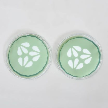 Hot/Cold Compress Gel Eye Pads — Cucumber (1 Pair)