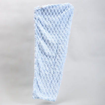 Macaron Series Oversized Hair Drying Towel — Light Blue