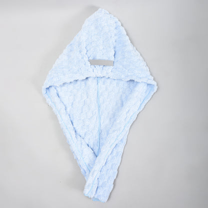 Macaron Series Oversized Hair Drying Towel — Light Blue