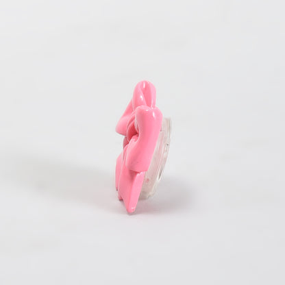 3D Bowknot Collapsible Airbag Phone Holder- Pink Bow