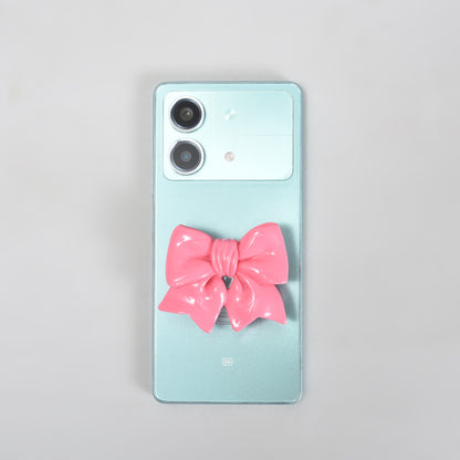 3D Bowknot Collapsible Airbag Phone Holder- Pink Bow