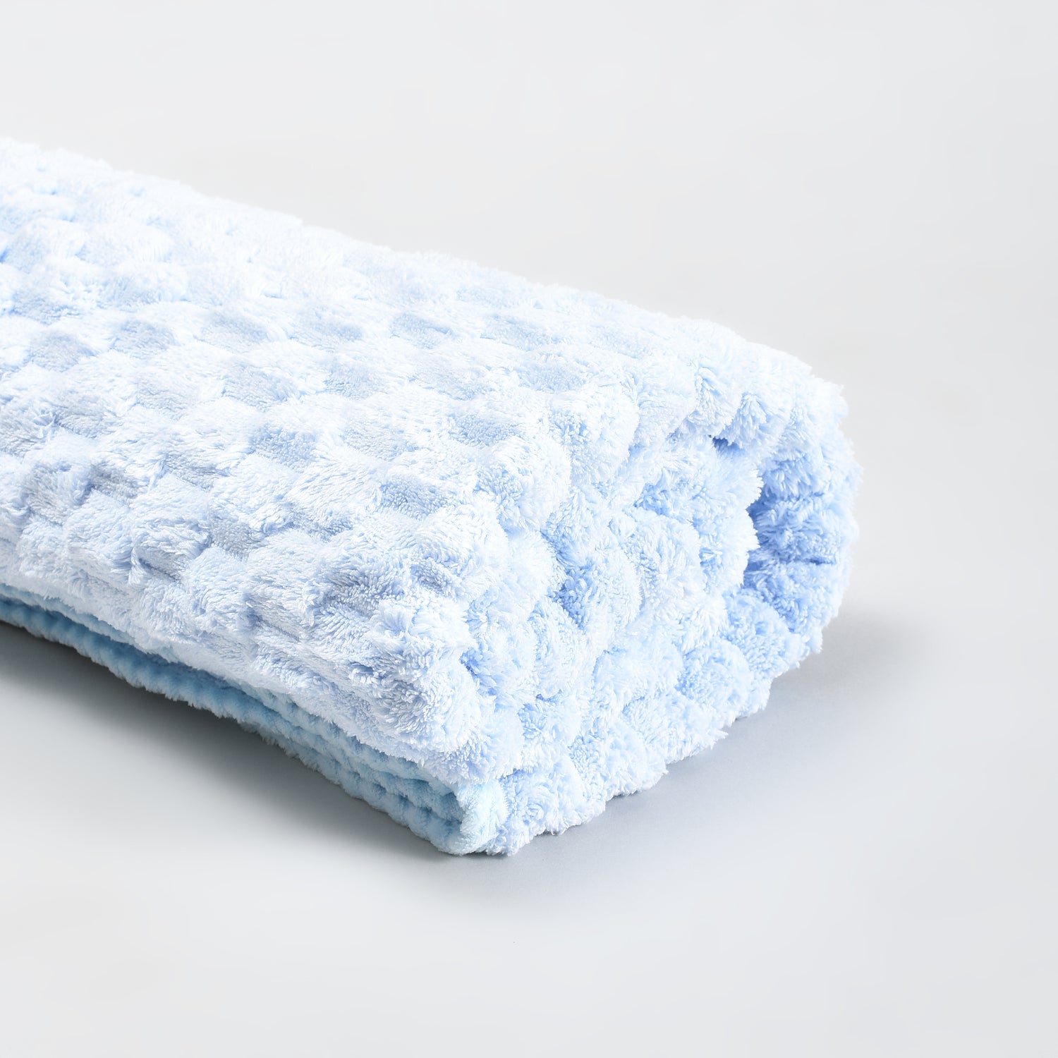 Mumuso Macaron Series Oversized Bath Towel — Light Blue