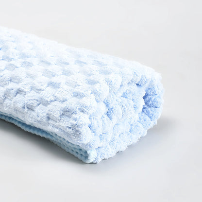 Mumuso Absorbent Oversized Bath Towel — Light Blue/ Pink/ Grey- So Soft!