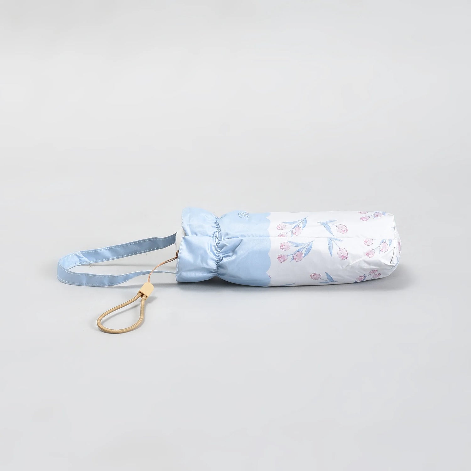 Mumuso Floral Print 5-Fold Sun Umbrella with cute cover