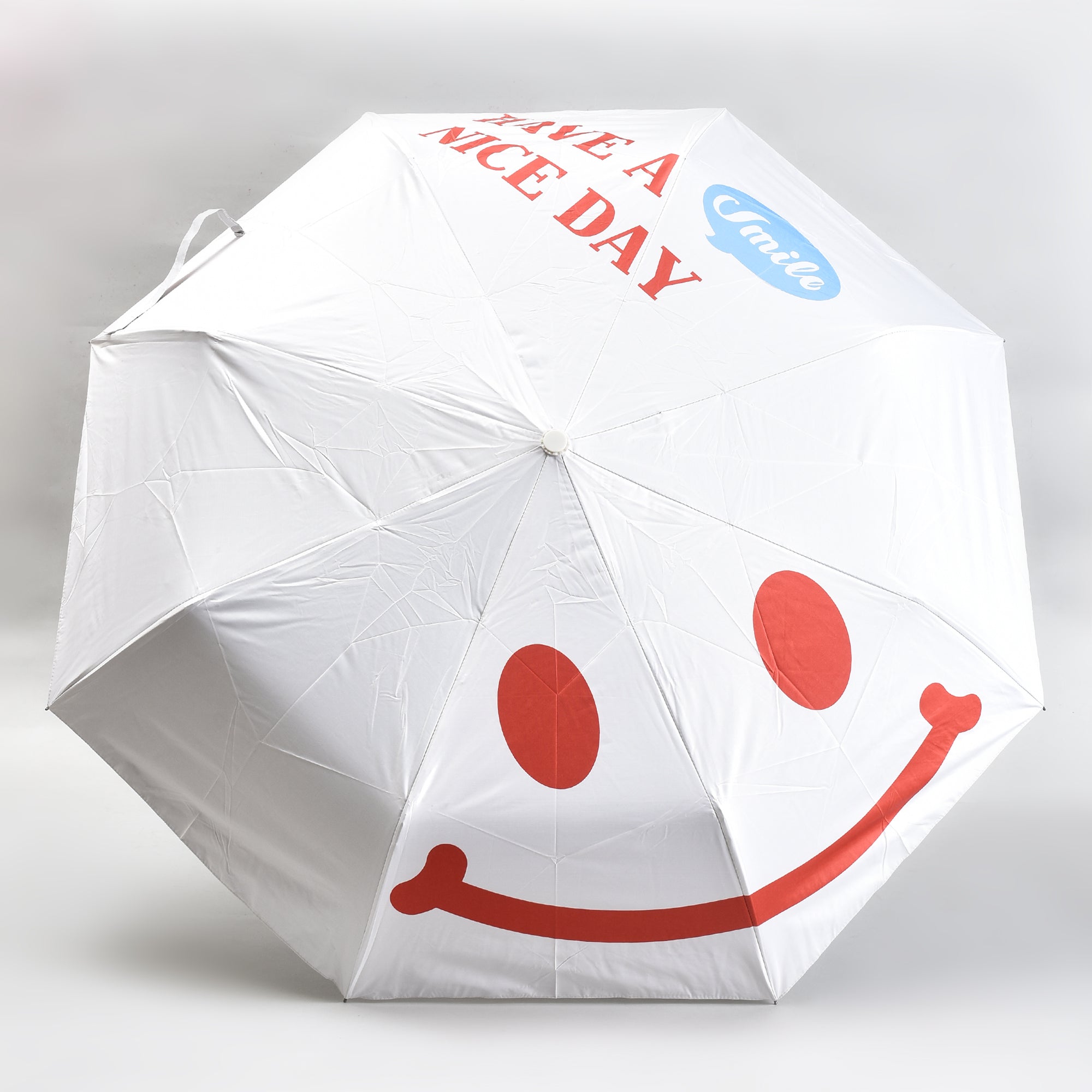 Happy Mood Automatic Open Tri-Fold Sun Umbrella