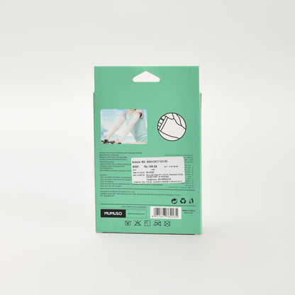 Mumuso Sun Protection Arm Sleeves - White