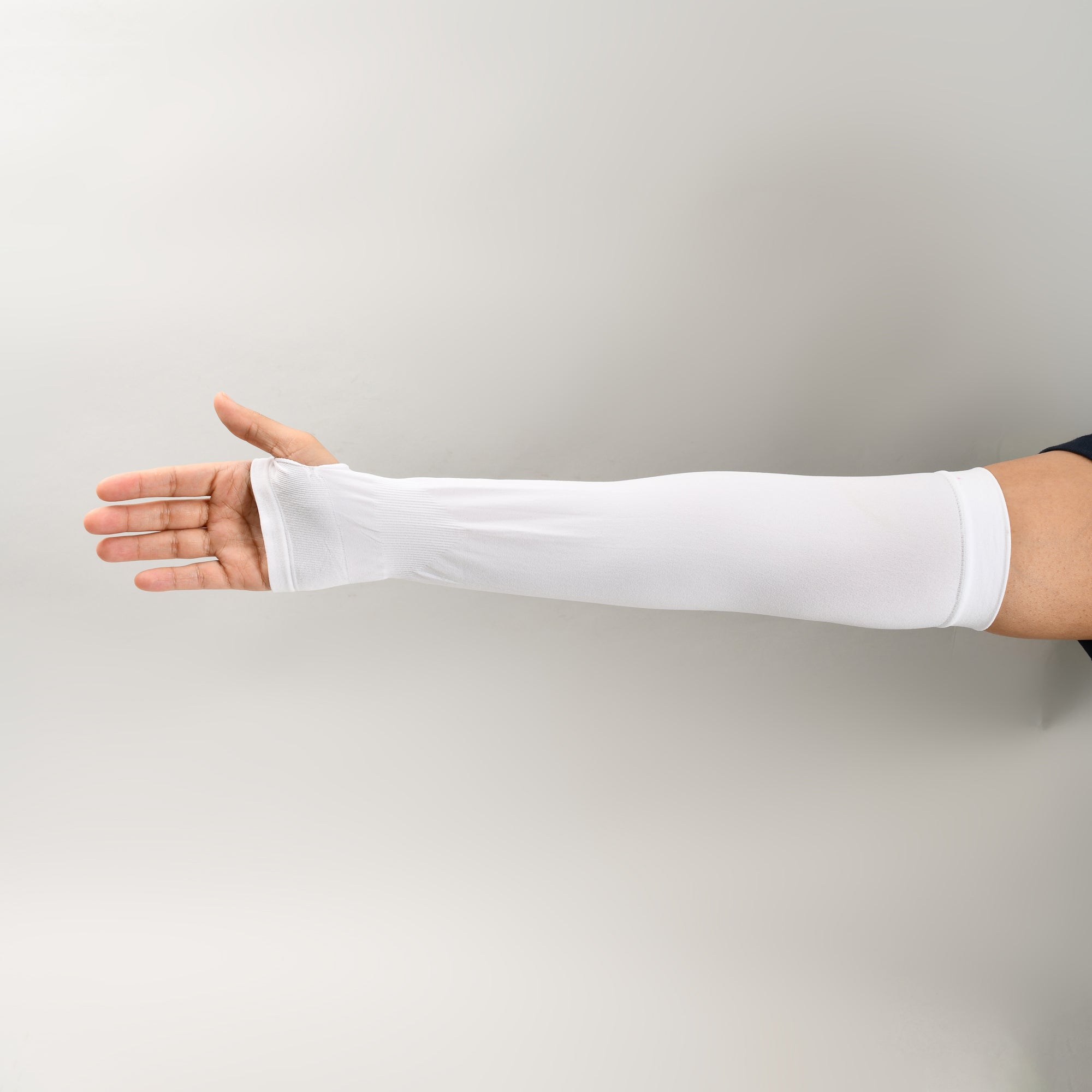 Mumuso Sun Protection Arm Sleeves - White