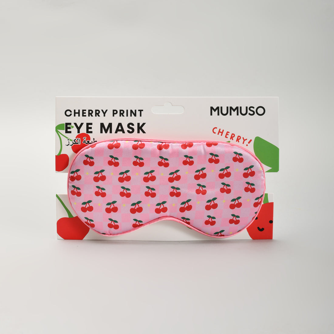 Cherry Print Sleeping Eye Mask