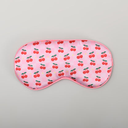 Cherry Print Sleeping Eye Mask