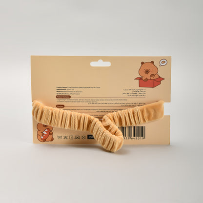 Cute Capybara Plush Sleeping  Eye Mask with A Carrot