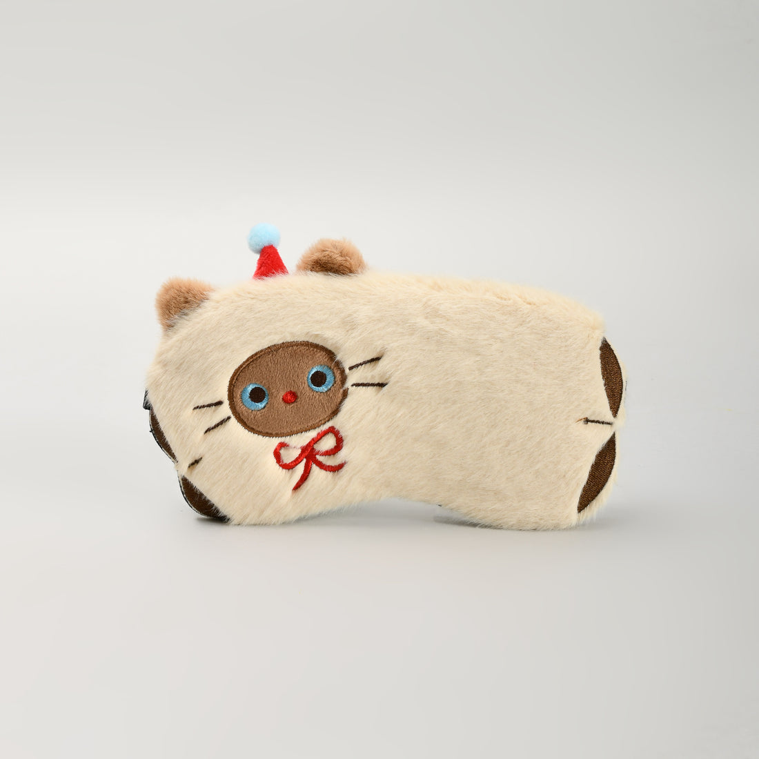 Mumuso Cute Plush Eye Mask Removable Gel Pack- Cat Design