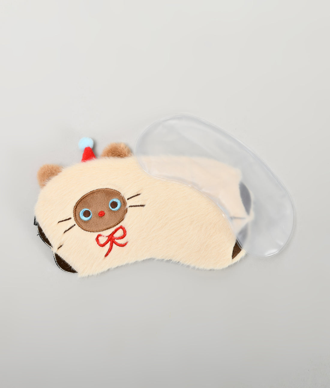 Mumuso Cute Plush Eye Mask Removable Gel Pack- Cat Design