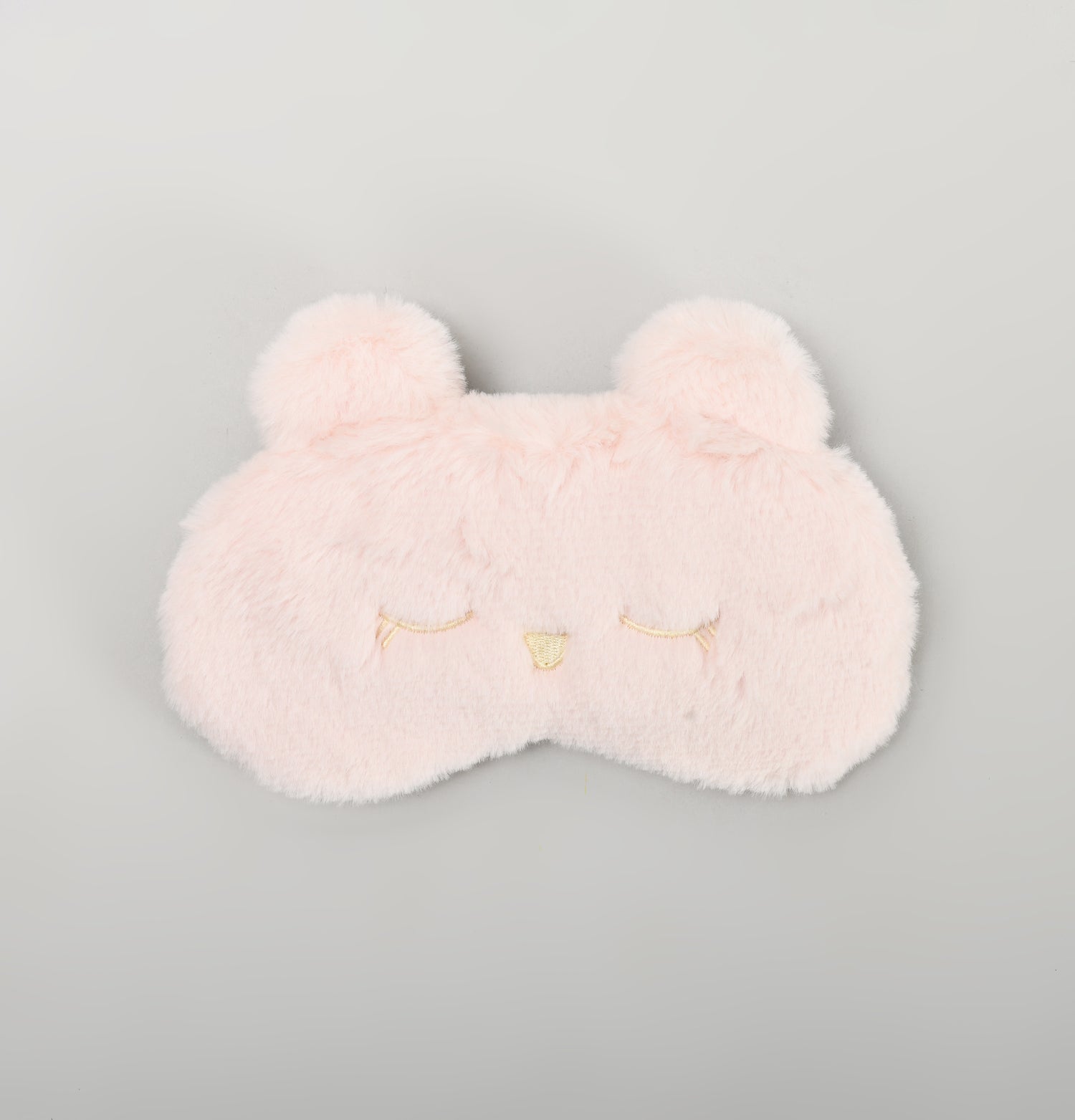 Blissful Plush Cat Sleeping Eye Mask - Pink