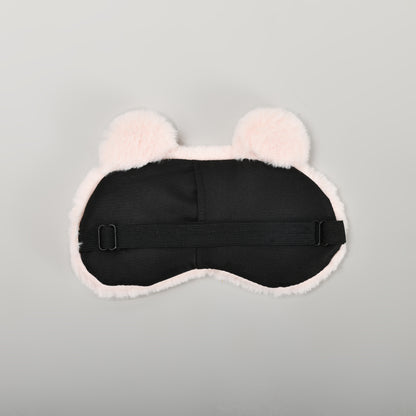 Blissful Plush Cat Sleeping Eye Mask - Pink