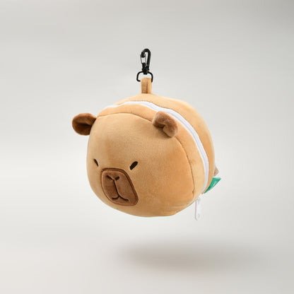 Tripple Use Capybara  Plush Neck Pillow- Eyemask- keychain Combo