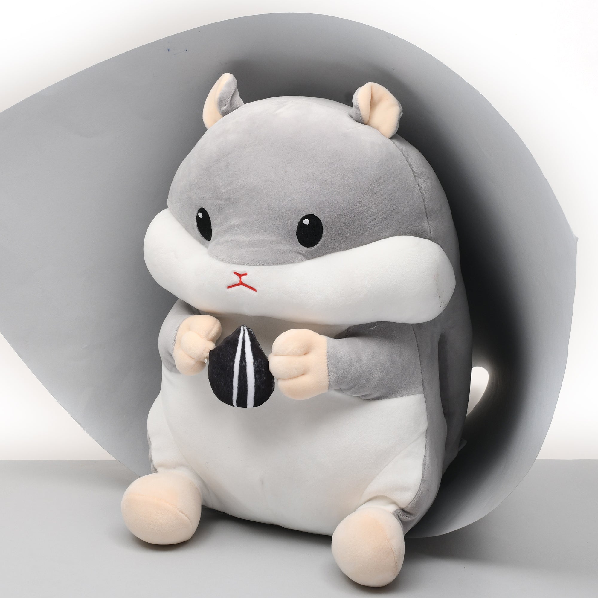 Cute Hamster Handwarmer Pillow- Beige and Gray