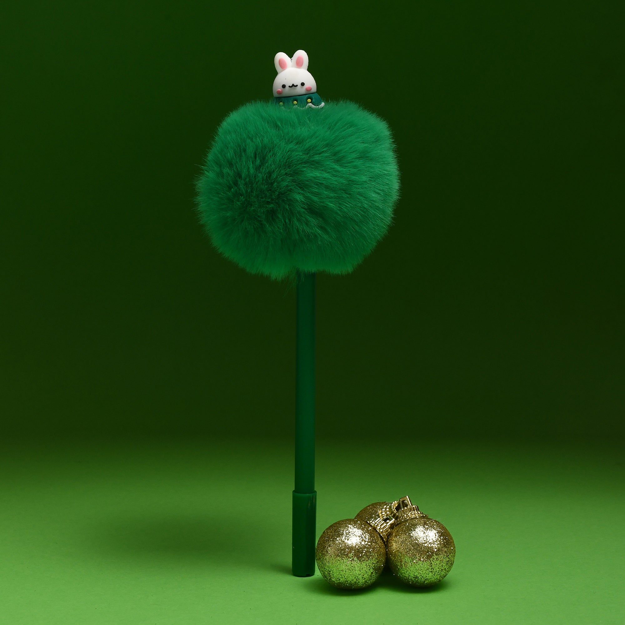 Cute Bunny Pompom Gel Pen