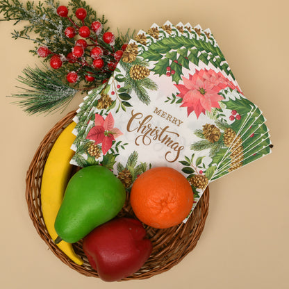 Mumuso Festive Christmas Napkins| Pack of 20