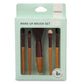 Natural Bamboo Makeup Brush Set of 5 Mumuso