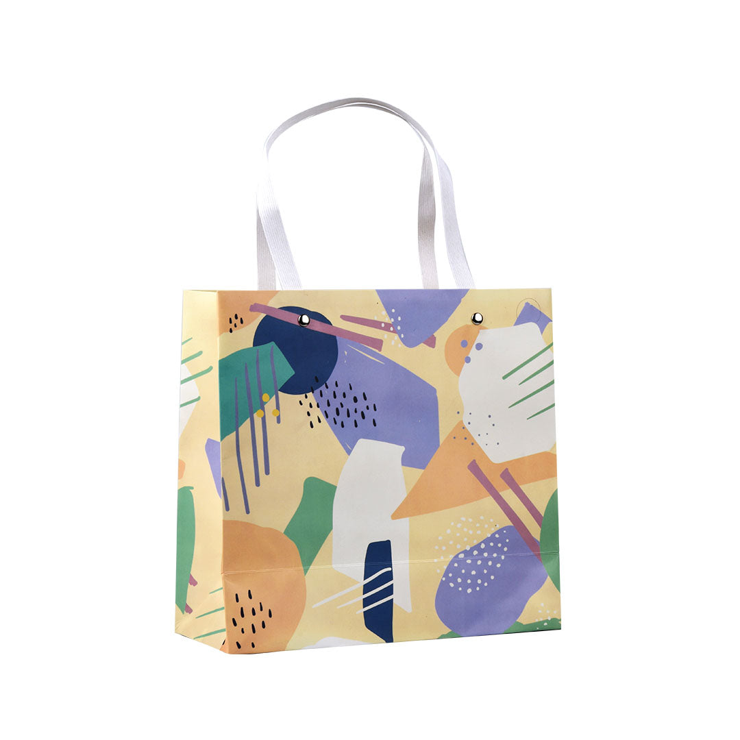 Nordic Style Printed Gift Bag - Small /Multicolour Mumuso