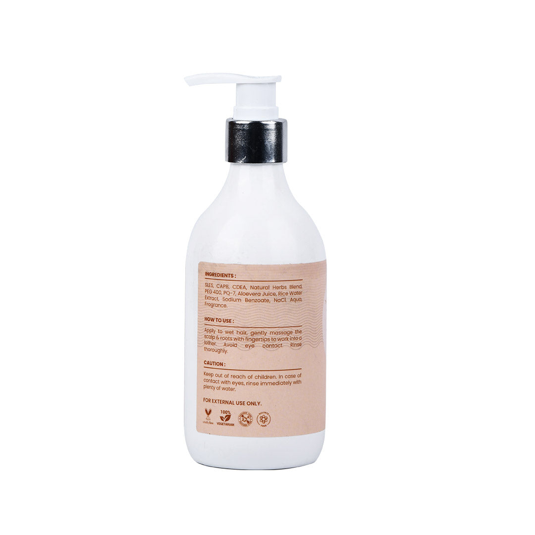 Nourishing Rice Water Shampoo for Hair Repair and Growth Mumuso