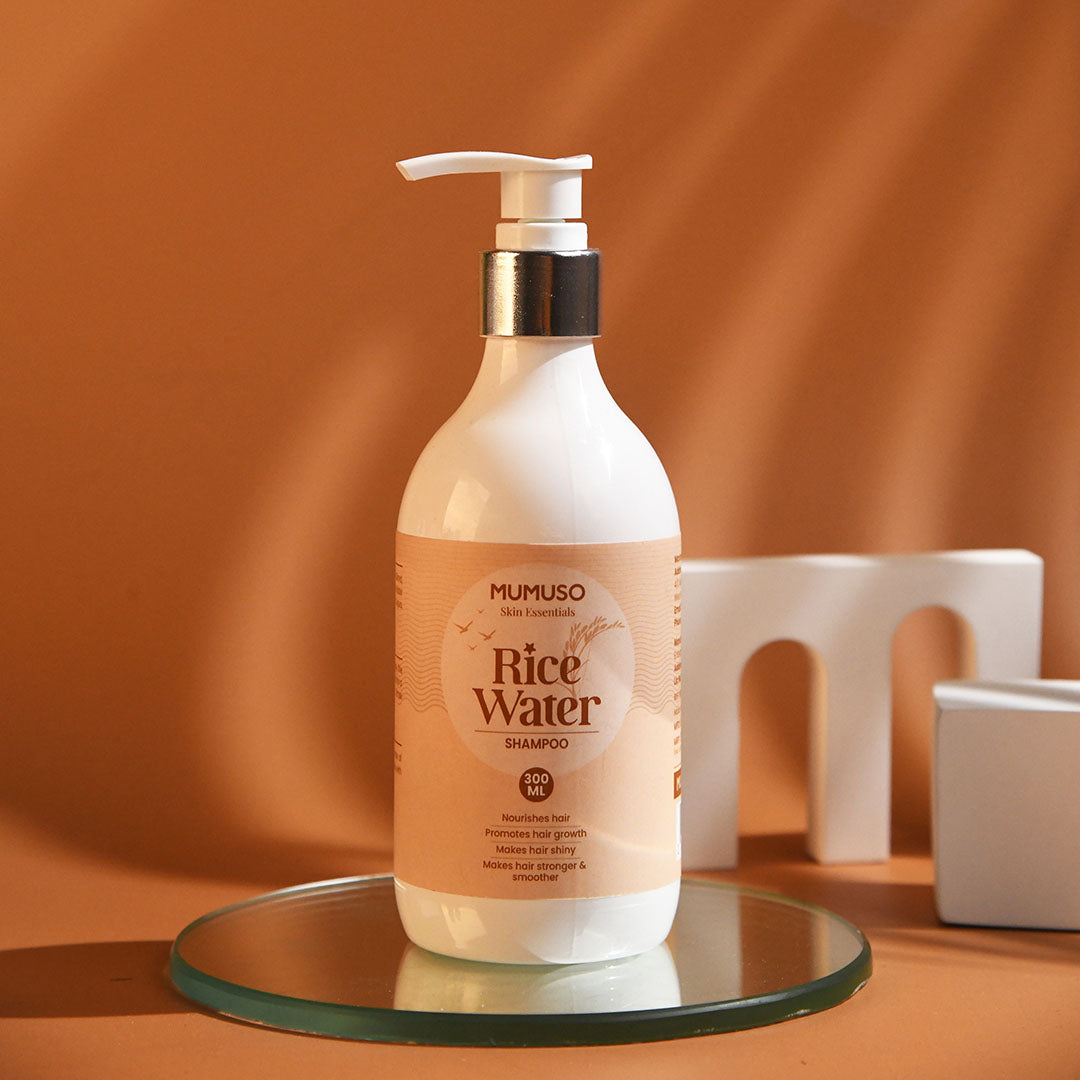 Nourishing Rice Water Shampoo for Hair Repair and Growth Mumuso