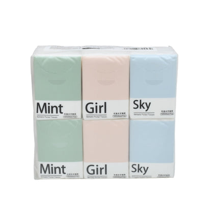 Perfect for On-the-Go Use Wettable Pocket Tissues - White Mumuso