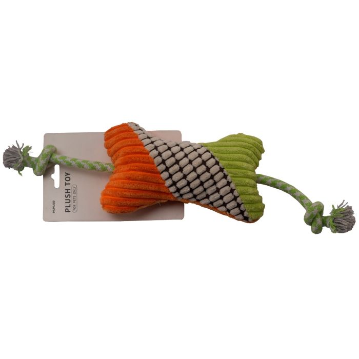 Pet Plush Toy - Green & Orange Mumuso