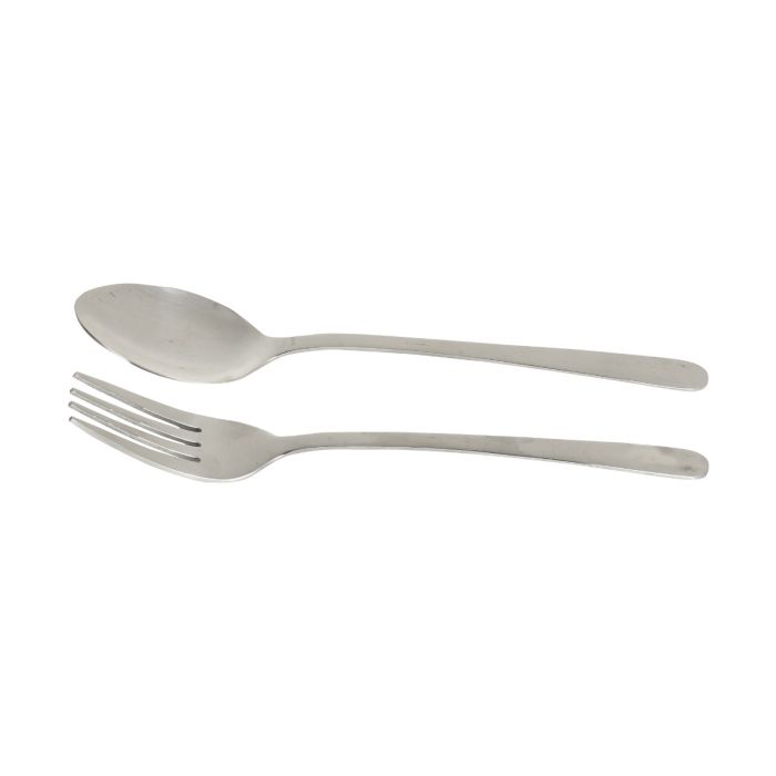 Plastic 2 Piece Flatware Set - White Mumuso