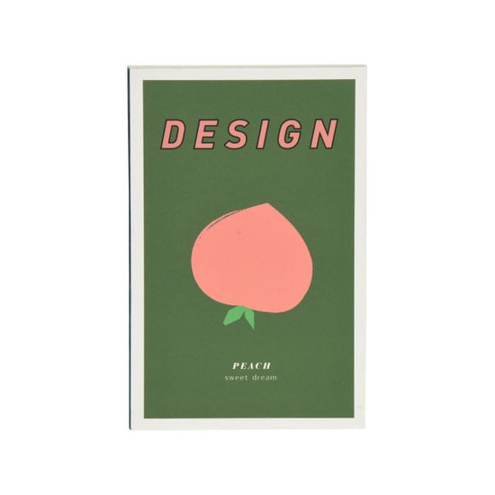 Pocket Notebook - Peach / Green Mumuso