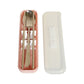 Portable Cutlery Set (3-Pack/Pink) Mumuso