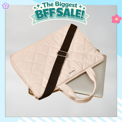 Premium Quilted Laptop Bag- Fits 15inch Laptop