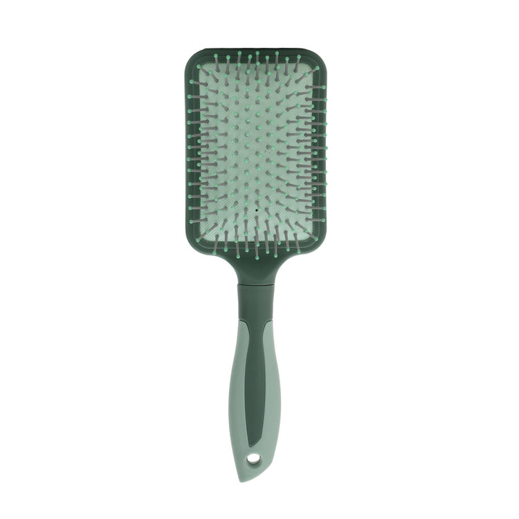 Rectangular Air Cushion Hair Brush - Green Mumuso